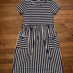 Claudia dress in navy